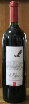 TOQUI ANDINO CABERNET SAUVIGNON RESERVA（カルベネ・ソーヴィニヨン レゼルヴ）
